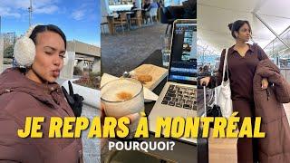 JE RETOURNE À MONTRÉAL  // Tournage avec Leslie  , Vol pour Montréal ️ Retrouvailles 