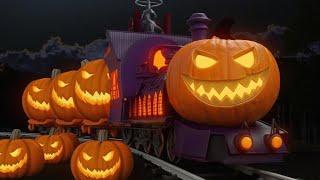 Halloween Train - Happy Halloween Cartoon Train for kids - Choo choo train kids videos