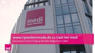 www.lipoedemmode.de zu Gast bei medi: Blick hinter die Kulissen der Kompressionsstrumpf-Produktion