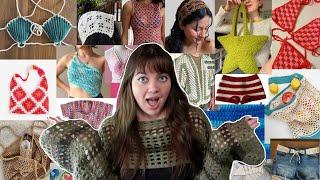 50 easy SUMMER crochet ideas with free patterns (beginner friendly)