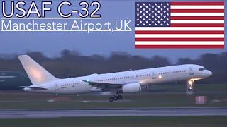 VERY RARE! - USAF C-32B/B752 ARRIVES AT MANCHESTER AIRPORT (MAN/EGCC) - MARCH 2022 ️