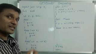 Constructor Overloading in JAVA | Constructor Overloading | Java Programming | in telugu