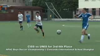 APAC Boys Soccer Tournament 2018: UNIS vs CISS