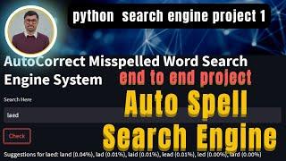 Building Autocorrect Spell Checker in python | Building Search Engine in Python | machine learning