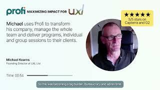 Profi B2B Customer Testimonial with Founding Director at UXL, Michael Kearns