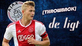 Matthijs de Ligt ► Ajax THROWBACK highlights - Tackles, Goals, Defensive Skills ● HD