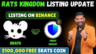 Rats kingdom Listing on Binance | Rats Kingdom on Trust wallet | Rats Kingdom Airdrop Distribution