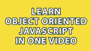 Object Oriented JavaScript