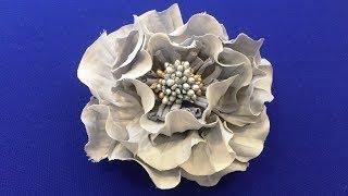 DIY fabric flower. Unusual&easy way/Flor de tela/Цветок из ткани. МК