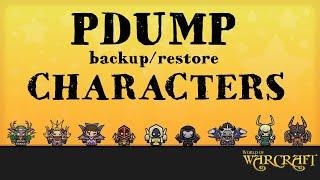 Pdump: backup and restore your characters!