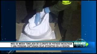 Más de media tonelada de clorato de Potasio incautada y una persona capturada