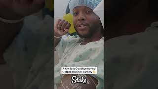 Rage says goodbye before getting his knee surgery