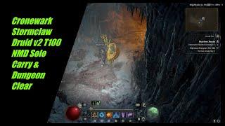 Cronewark Stormclaw Druid Build (v2) - T100 NMD Solo Carry - Diablo 4 - Season 1 - Patch 1.1.4