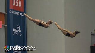 Sizzling in sync: Cook and Bacon clinch Paris spots in 3m synchro springboard | NBC Sports