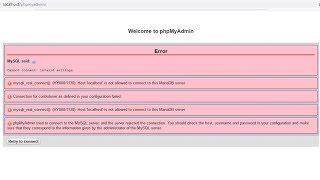 [Solved] mysqli_real_connect(): (HY000/1130): Host 'localhost' is not allowed to connect to this