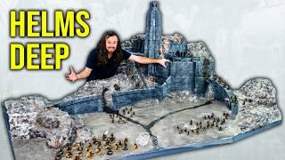 Helms Deep is FINISHED! The BIGGEST wargaming board in YouTube History! Lord of the Rings Warhammer