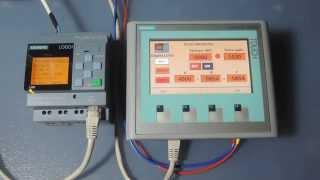 LOGO! 0BA8 and Siemens HMI panel KTP400 Basic