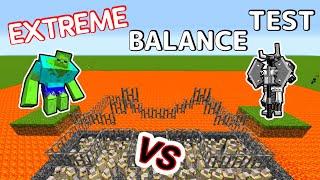 Extreme Balance Test Mutant Zombie Vs. Mowzie's Mobs Monsters in Minecraft Showcase