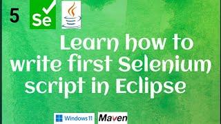 How to Write First Selenium script in Eclipse | Selenium Tutorial | Java