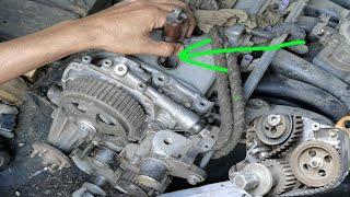 1GF 6 CYLINDER ENGINE TIMING BELT INSTALL AND TIMING MARK