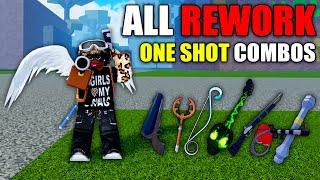 Every GUN REWORK One Shot COMBOS! | Blox Fruits