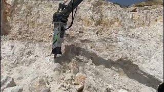 DAEMO hydraulic breaker alicon B360 operating video in Italy