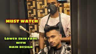 Lower Skin Fade With Hair Design||Right Choice Unisex Salon||Hair Tutorial