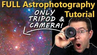 Shooting and Processing Rho Ophiuchi 50mm lens, NO TRACKER -  Astrophotography Tutorial