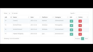 how to create datatables in codeigniter php