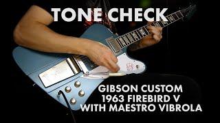 TONE CHECK: Gibson Custom 1963 Firebird V Guitar Demo | Cream City Music