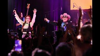 2025 Best New Artist Grammy winner Chappell Roan performs with Sir Elton John at EJAF Oscar party