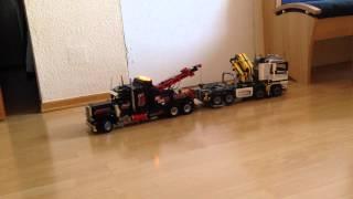 Tow Truck 8285 and white 8258 Grosser schwarzer abschlepptruck lkw Lego Technic