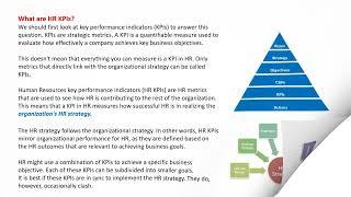 HR METRICS AND KPIs