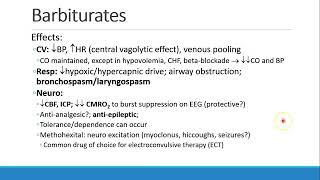 Pharmacology for Anesthesia   02 IV Anesthetics Part 2