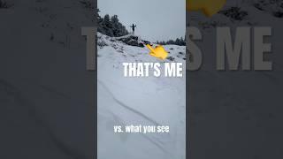 everything looks smaller on a gopro #sundayriver #ski #snowboarding #skiingfun