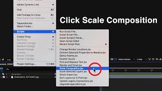 How to Scale Composition in After Effects