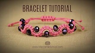 DIY Easy Wave Bracelet with Beads | Macrame School