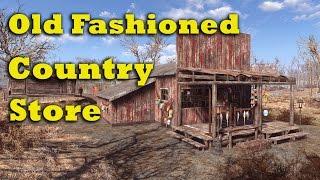 Fallout 4 Let's Build: An Old Fashioned Country Store (PS4 No Mods)