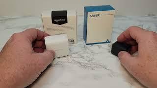 Anker Nano II 30W Charger VS Amazon Basics 65W USB C Wall Charger COMPARISON