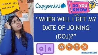 When will you get your DOJ ? || Capgemini joining #banglore #onboarding #capgemini