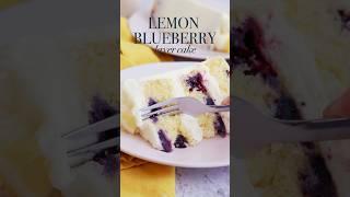 Finally made a lemon blueberry cake recipe and I’m OBSESSED  recipe at sugarandsparrow.com #cake