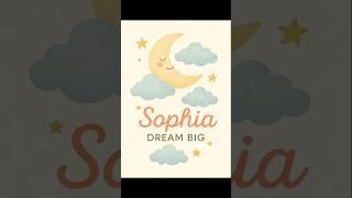 Looking for the perfect nursery art with a personal touch? Meet “Sophia”