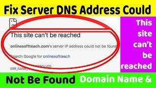 Solved - How to Fix Server DNS Address Could Not Be Found in Macbook Air & Macbook Pro