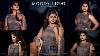 Professional Moody Night Photography Preset | Moody Dark Retouching XMP l SC Creation II