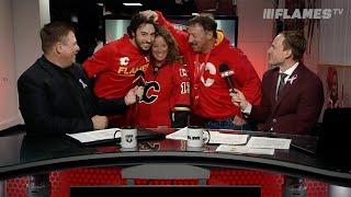 Mama & Papa Hockey crash the FlamesTV Post-Game Show