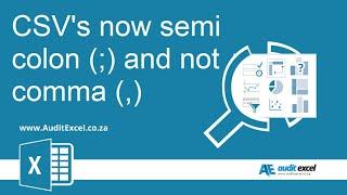 Excel CSV semi colon instead of comma- how to handle it