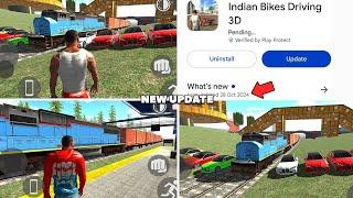 New Update Of Indian Bikes Driving 3d | 28 Oct 2024 All New Cheats Code | New Car+Train