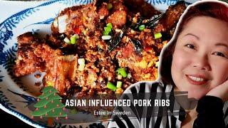 Asian influenced Christmas pork rib | 圣诞排骨| Estee in Sweden