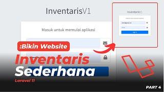 LARAVEL 11 UNTUK PEMULA - BIKIN APLIKASI INVENTARIS (FITUR AUTENTIKASI)