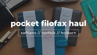 Pocket Filofax Haul: Saffiano / Norfolk / Holborn